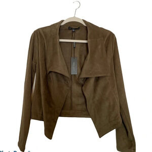 NWT Romeo & Juliet Couture  fauxsuede moto jacket sz M
